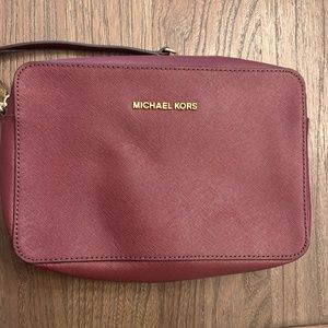 Michael Kors Leather Jet Set East West Crossbody